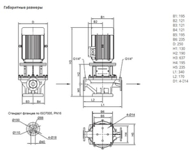 Одноступенчатый насос IPN 40/145-3,0/2