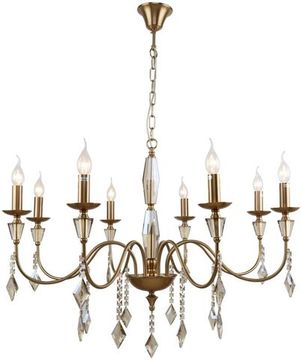 Люстра подвесная 8*Е14 1053/05/08P бронза Grace Stilfort