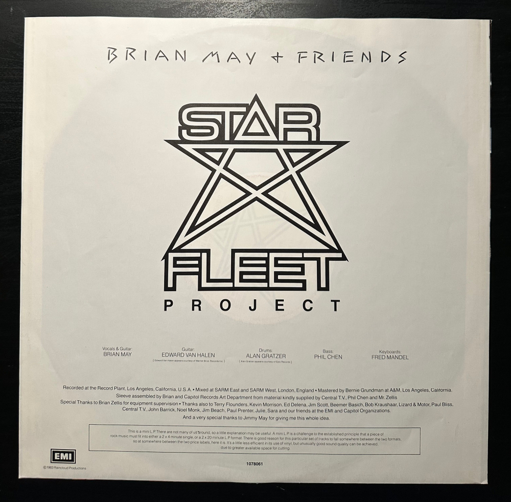 Brian May + Friends - Star Fleet Project (Германия 1983г.) 12", Mini-Album