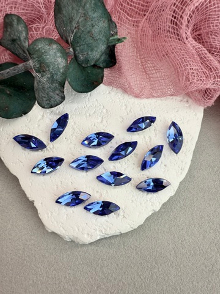 Наветт Navette 15*7 мм, Sapphire