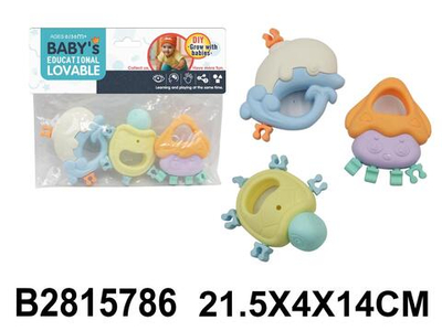 Набор погремушек 3шт, пакет 26-7