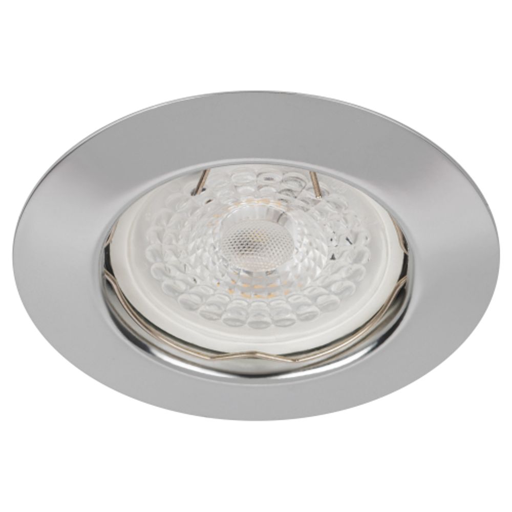 Светильник встраиваемый штампованный ЭРА ST3 CH под лампу MR16 GU5.3 хром