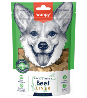 Wanpy Dog Лакомство для собак "Говяжья печень" 40гр.