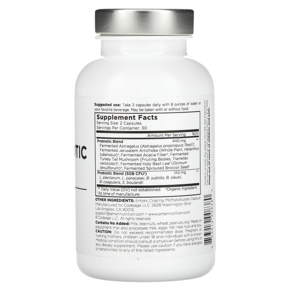 CODEAGE AMEN SBO PROBIOTIC 50 млдр КОЕ 60 veg caps, Пробиотик