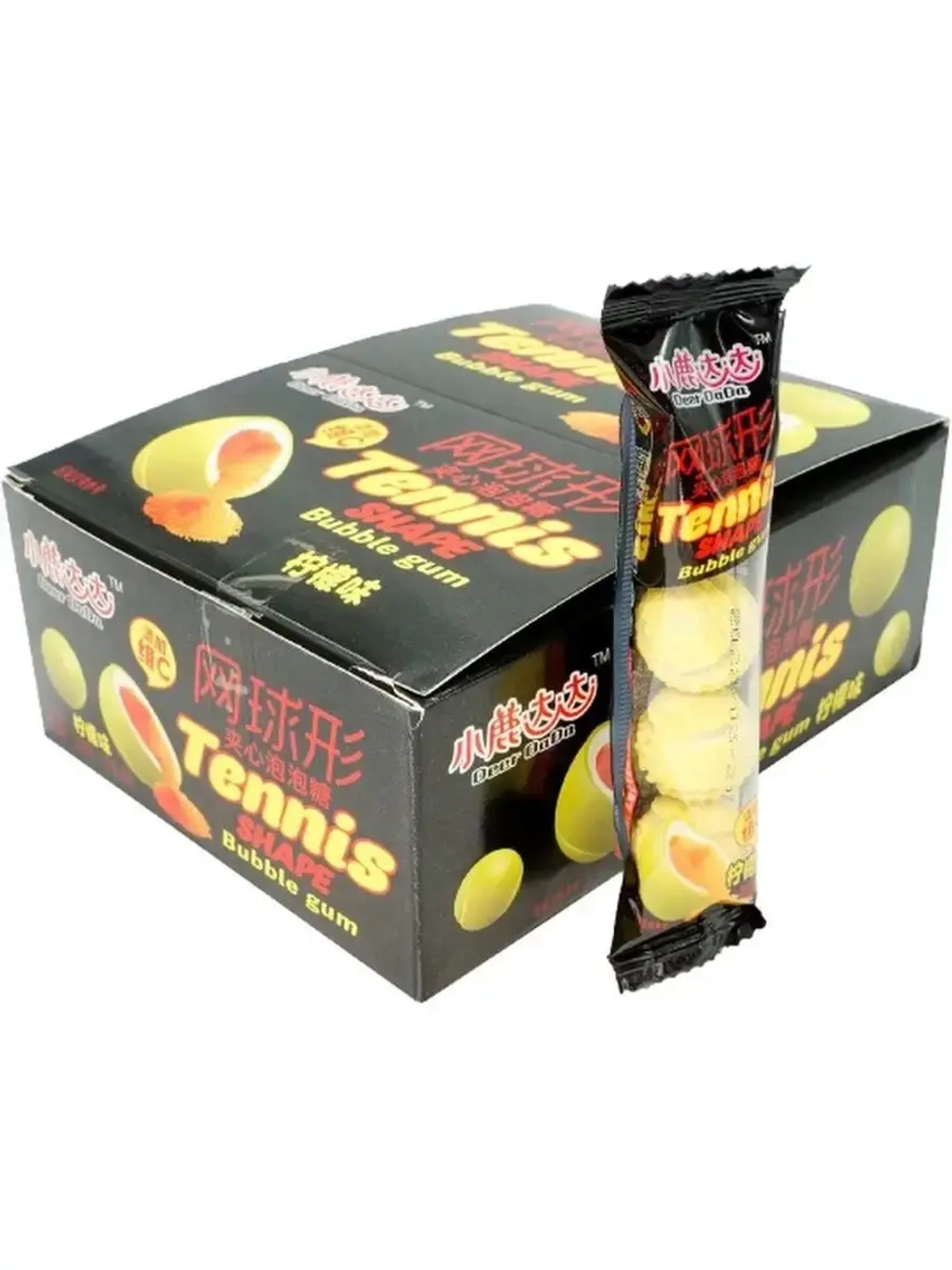 Жевательная резинка Теннисные мячи с начинкой 19 г * 20 шт
