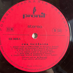 Винтажная виниловая пластинка LP Ewa Sniezanka (Польша 1976)