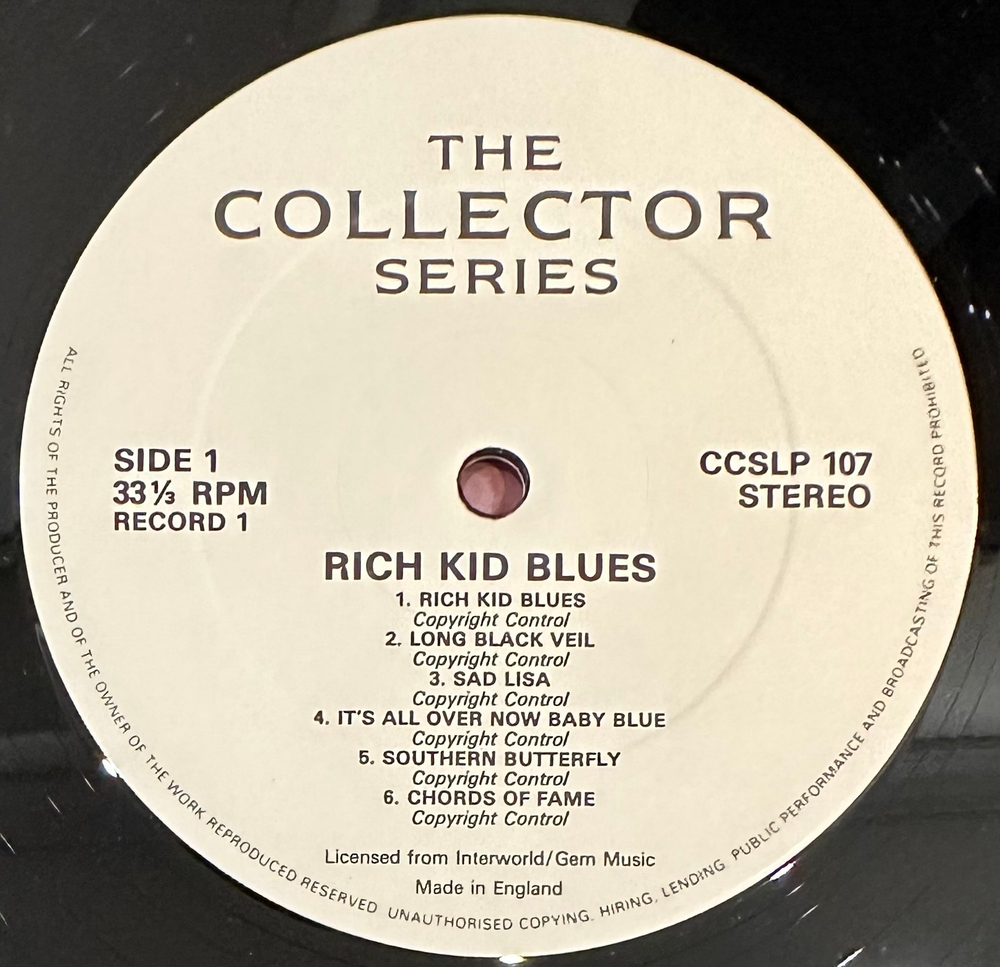 Marianne Faithfull - Rich Kid Blues 2LP (Англия 1985г.)