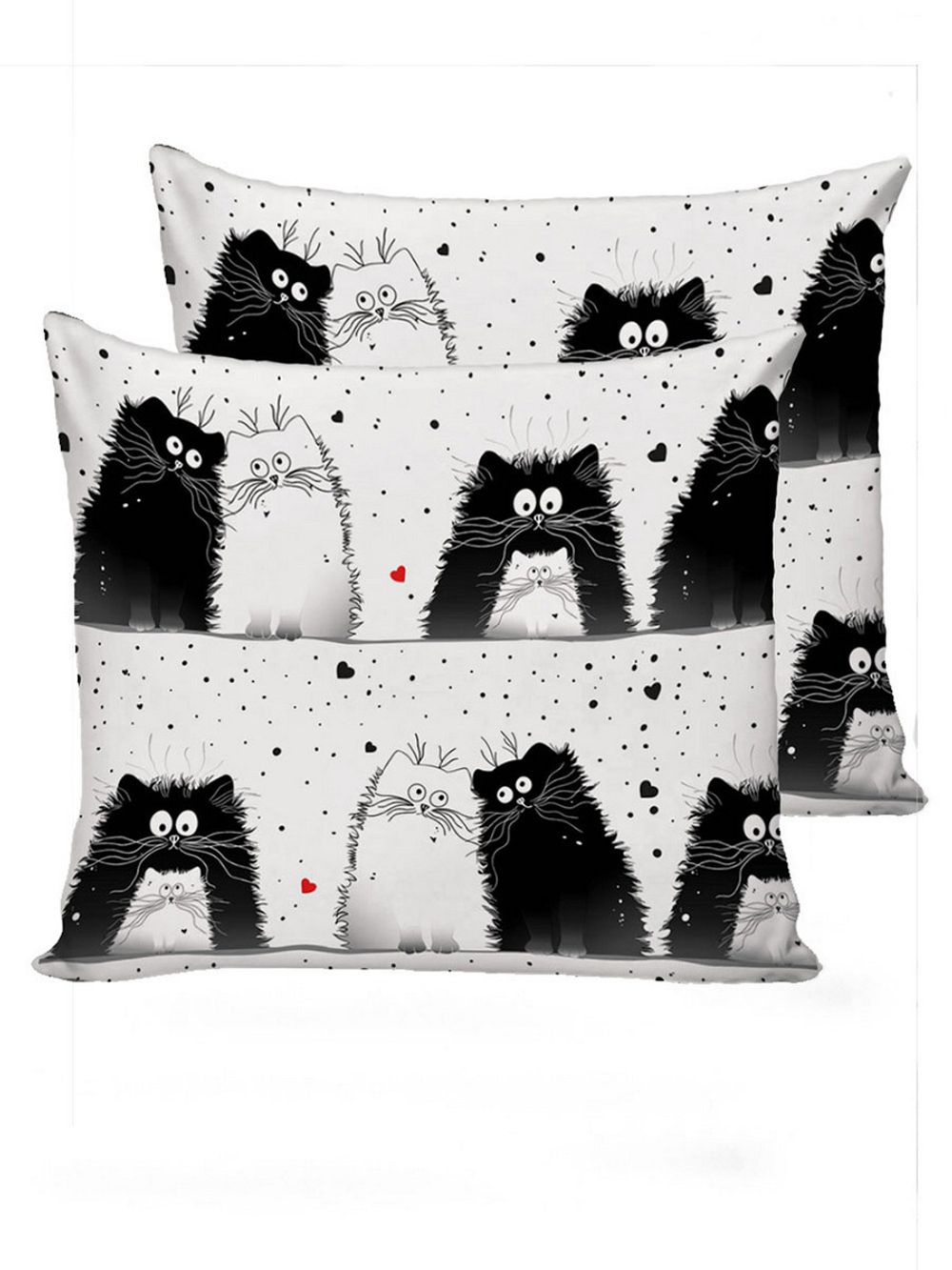 Наволочка комплект 2шт сатин Milky Garden "Tomcat" 70x70 см