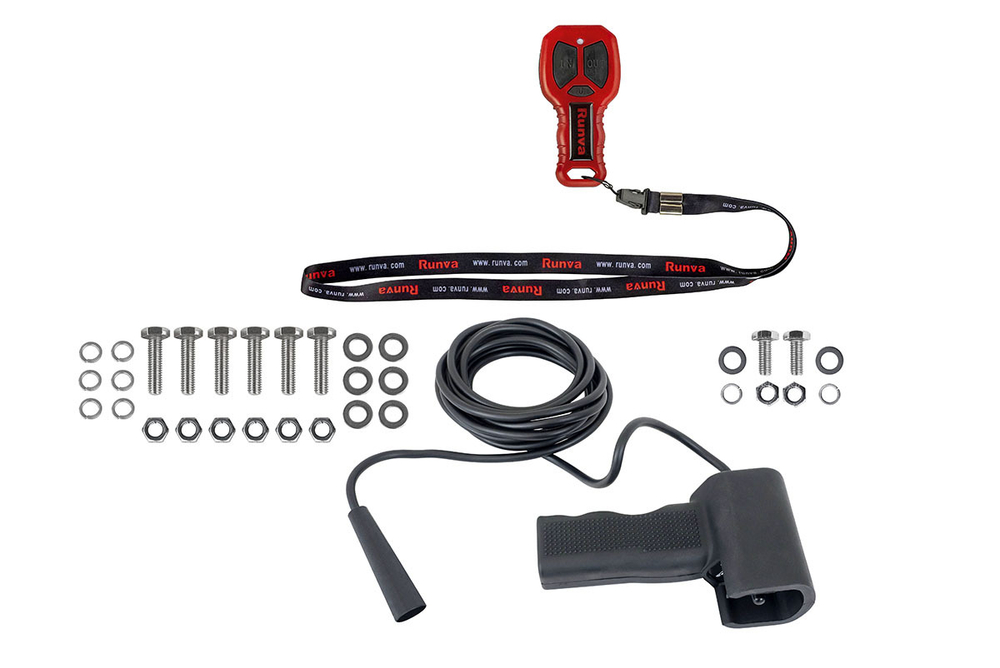 Лебёдка автомобильная электрическая 12V Runva EWXT10000F 4500 кг стальной трос