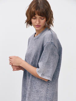 Футболка garment dyed (серый)