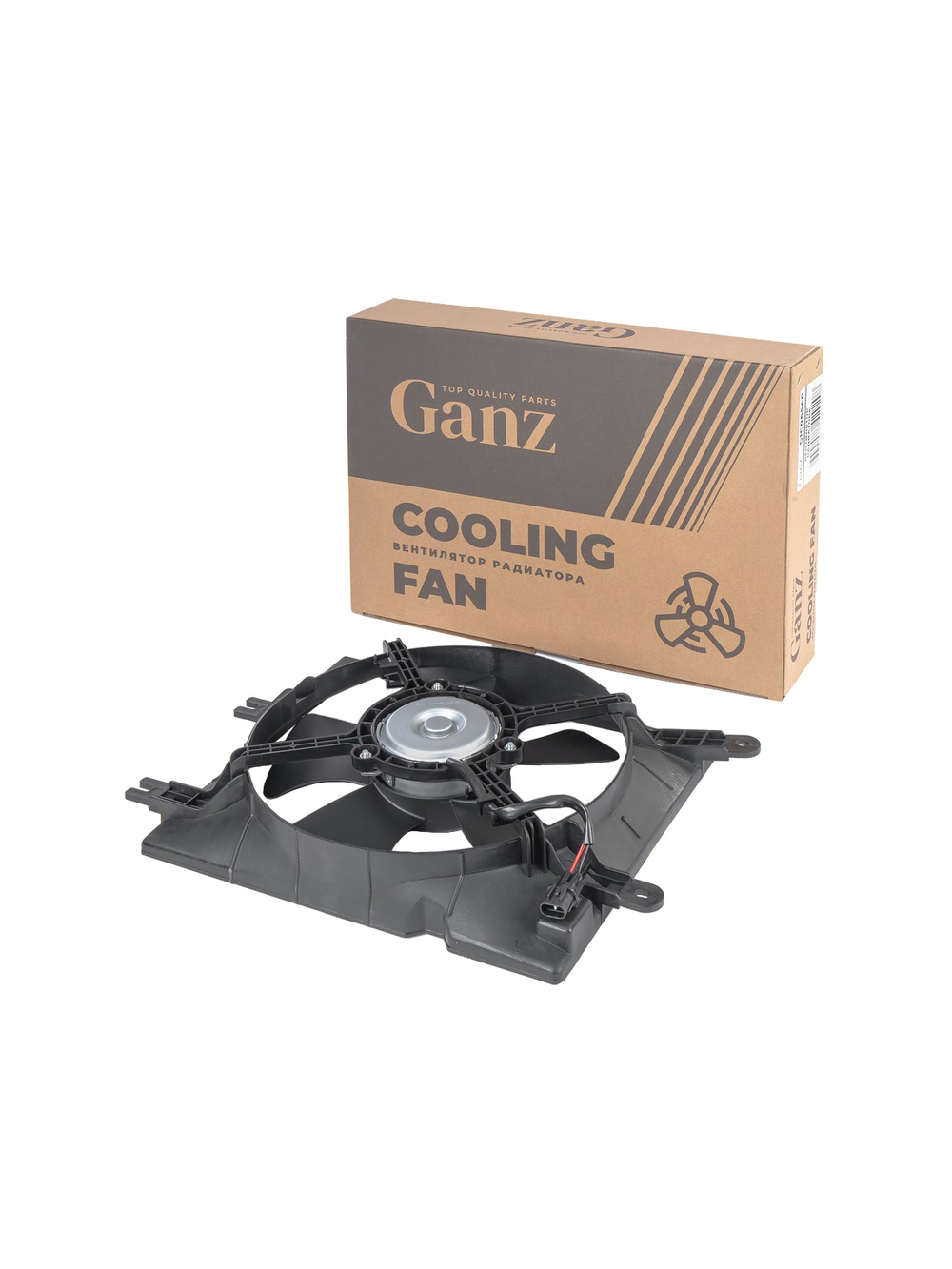 Вентилятор радиатора в сборе DAEWOO Nubira/CHEVROLET LACETTI GANZ GIC06540
