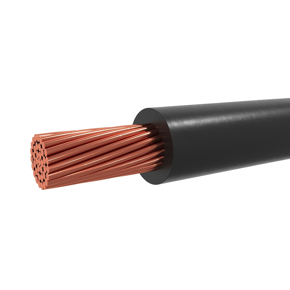 Провод ПУГВнг-LS (ПВ-3), 1х10мм2, 15 метров, Черный