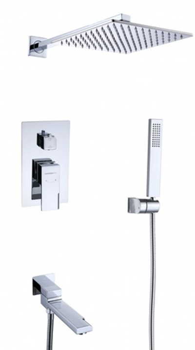 34095 Смеситель встраиваемый для душа с 3-функ. (ХРОМ) HansenPRO (5/1шт)