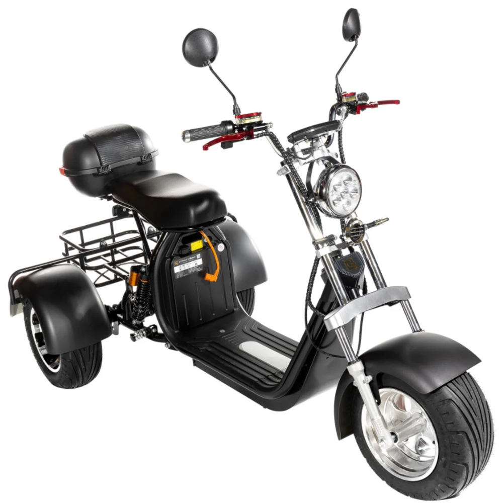 Электроскутер трехколесный CITYCOCO GT X11 TRIKE Черный матовый
