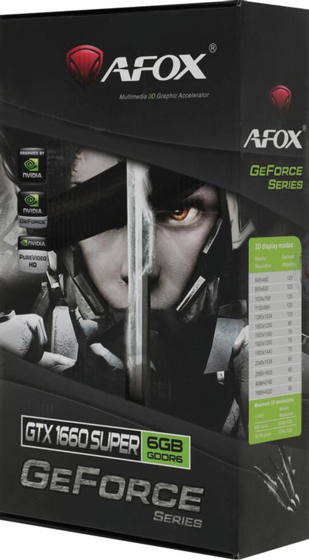 Видеокарта AFOX NVIDIA  GeForce GTX 1660SUPER AF1660S-6144D6H4-V2 6ГБ GDDR6, Ret