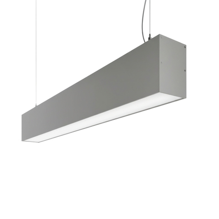 ULO-K10D 52W-4000K-L120-H IP40 SILVER Светильник линейный светодиодный подвесной. Белый свет 4000K. 7280 Лм. Алюминий. Цвет серебро. TM Uniel