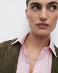 Колье Quartzura серебро 925 пробы покрытое золотом