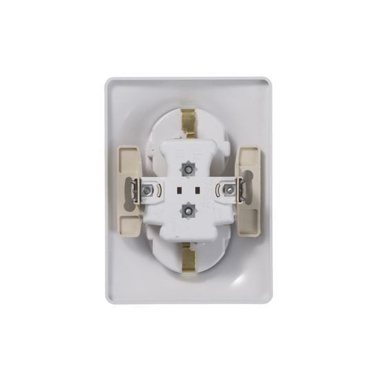 Розетка 2-м СП Glossa 16А IP20 с заземл. в сборе бел. SE GSL000124
