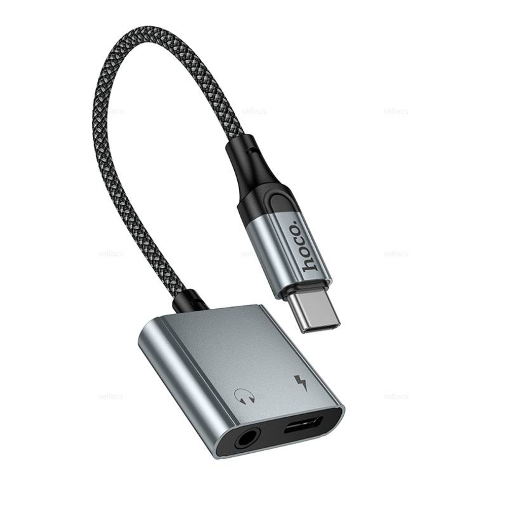 Hoco UPA34 цифровой аудио конвертер Type-C на Type-C+3.5