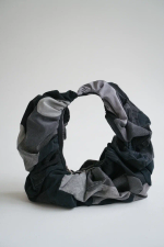 Сумка-рюша, черная