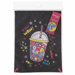 Мешок для обуви BRAUBERG PREMIUM, карман, подкладка, светоотражайка, 43х33 см, "Pop style", 271619