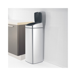 Ведро для мусора Brabantia Touch Bin полированная сталь 25л общий вид
