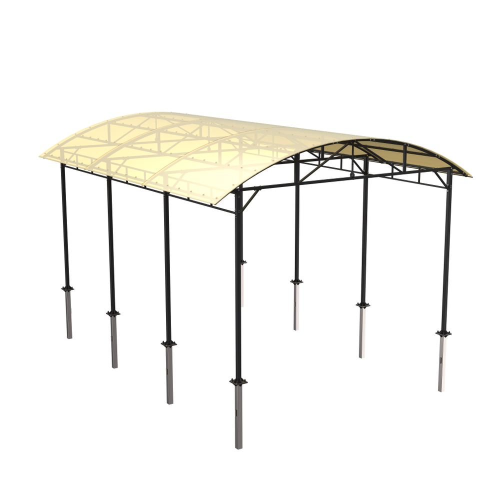 P-5022 Навес для тренажеров теневой 6300х4800х3100 ZAVODSPORTA