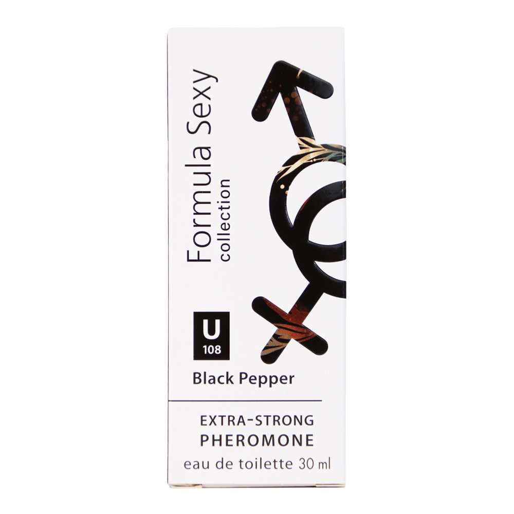 Вода туалетная c феромонами Formula Sexy Black Pepper U108 (Формула Секси Блэк Пеппер U108) – 30ml