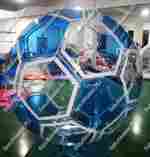 Аттракцион Водный шар "Футбольный мяч Голубой", ПВХ, 2 м