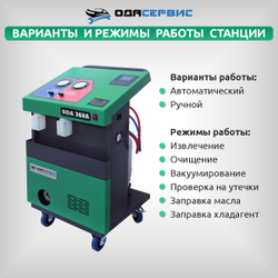 Автоматическая станция для заправки кондиционеров с принтером ОДА Сервис ODA-360A