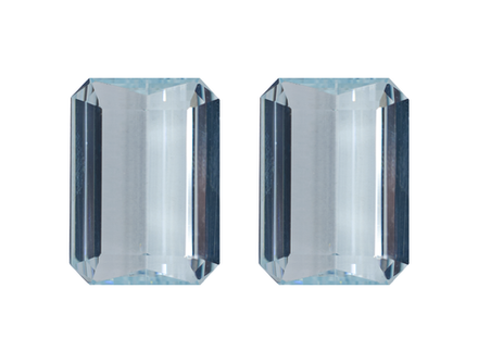 Аквамарин пара (октагон 24.04 ct)