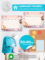 Набор расписание уроков + расписание занятий "Белочки"