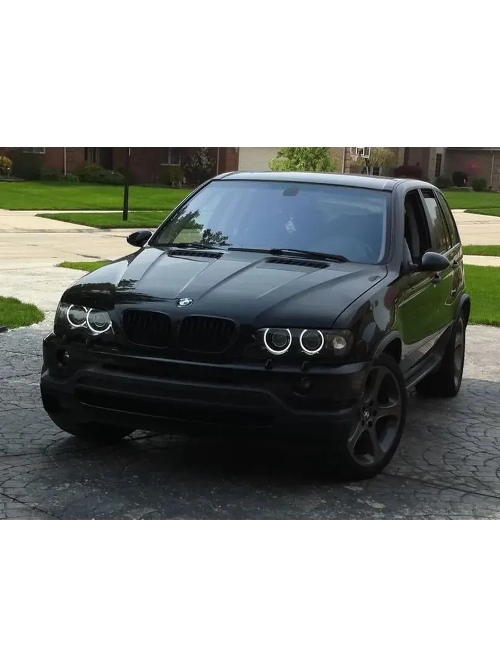 Ангельские глазки BMW X 5 E 53 ( Белые) Дорест