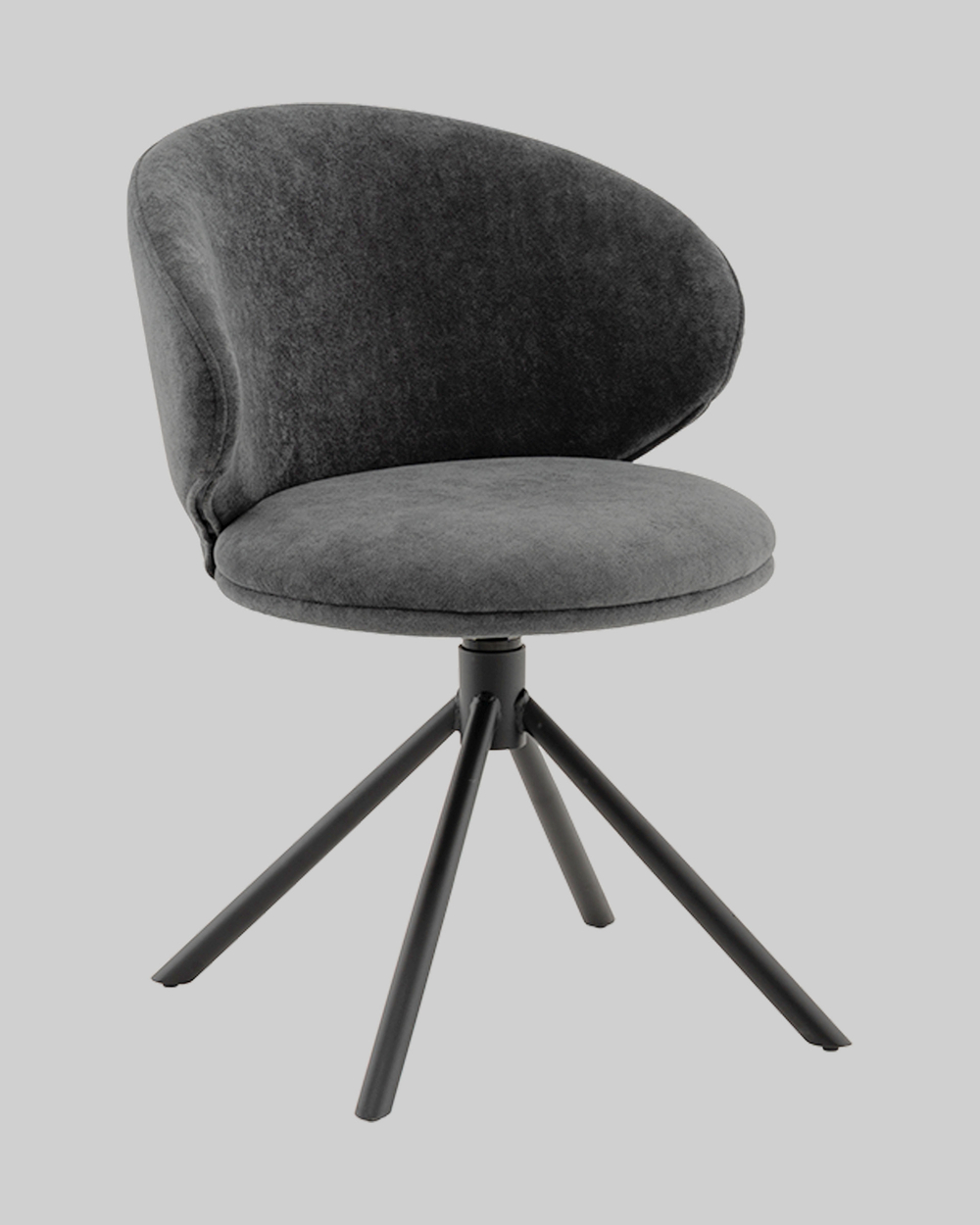 Стул Труфальд велюр темно-серый