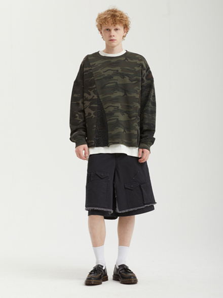 Мужская Толстовка Camouflage Leopard Mixed
