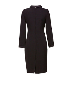 Платье с воротником стойка чёрное 13-01-19FW