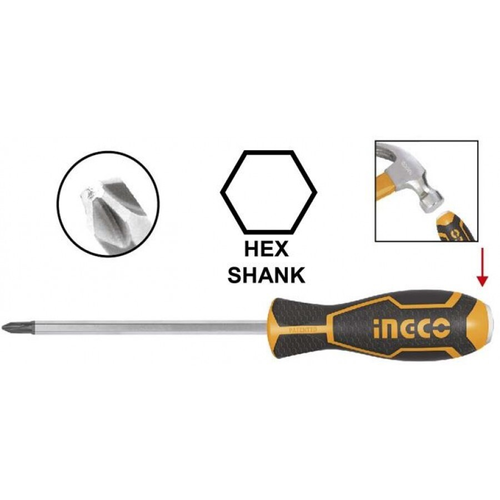 Отвертка крестовая ударная PH3 x 150