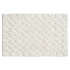 Коврик для ванной bubbles белого цвета из коллекции essential, 50х80 см