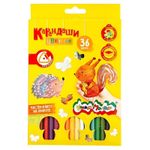 Карандаши цветные трёхгранные 36цв. Каляка-Маляка