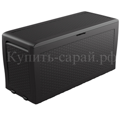 Пластиковый сундук Keter Samoa Rattan 270 л graphite