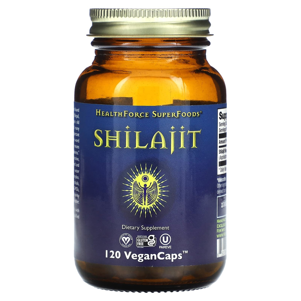 HealthForce Superfoods, Мумие, 120 веганских капсул (200 мг на капсулу)