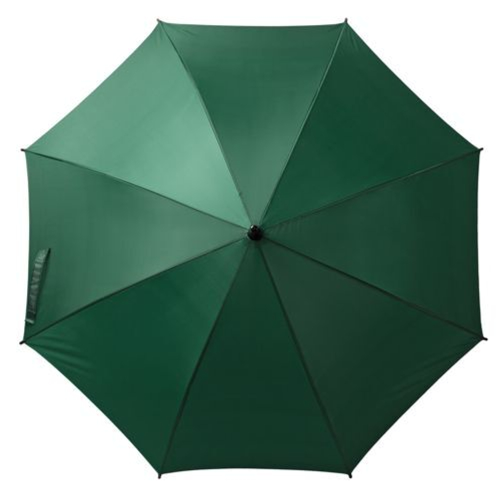 Зонт зелёный трость с нанесением логотипа