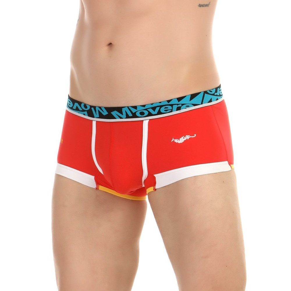 Красные трусы-хипсы с контрастной отделкой Movere (Размер: L) (Цвет: красный)