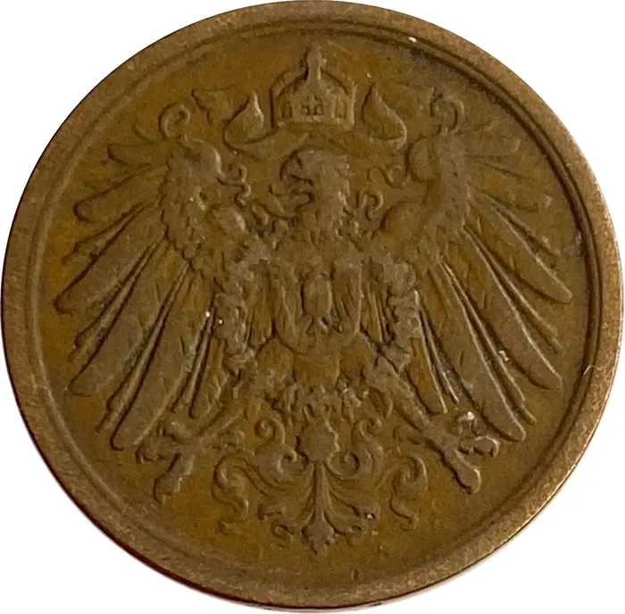 2 пфеннига 1904-1916 Германия XF