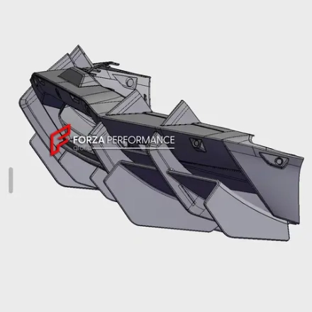 Карбоновый диффузор заднего бампера для LAMBORGHINI REVUELTO 2023+ Ламборгини