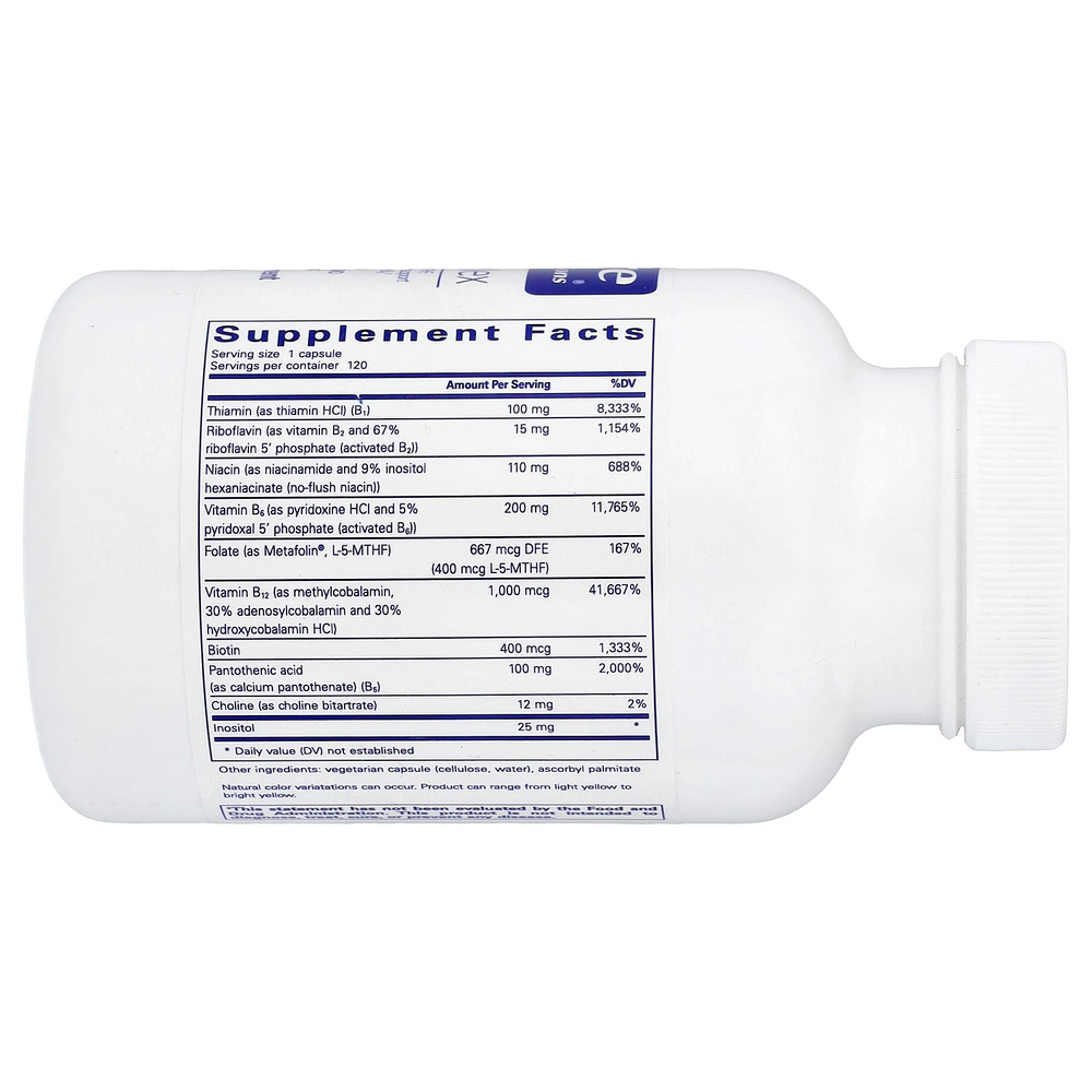 Pure Encapsulations, комплекс витаминов группы B6, 120 капсул