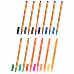 Ручки капиллярные (линеры) 12 ЦВЕТОВ, BRAUBERG "FINE 040", шестигранные, линия 0,4 мм, 144143