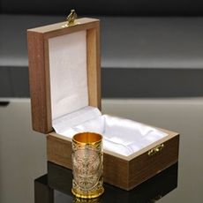 Подарочная "Стопка-гильза "Герб РФ" (Златоуст)