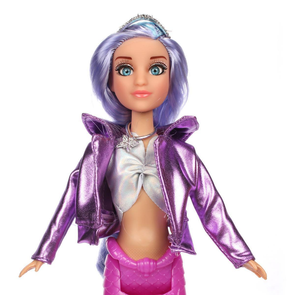 Русалка 32см, реал. глаза, пласт. хвост, аксес. (Likee girl)