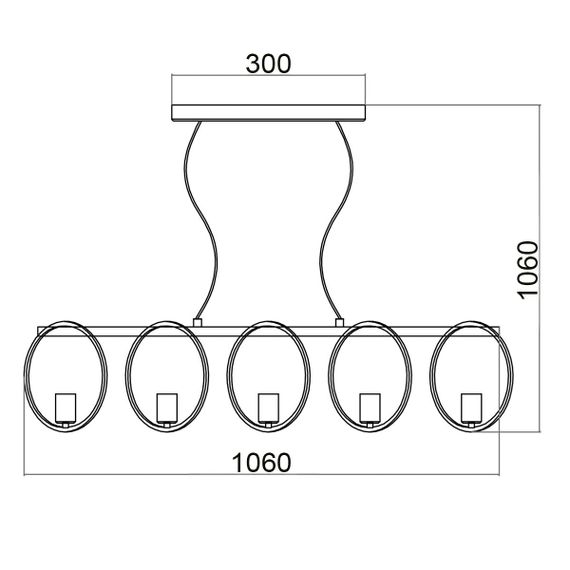 Подвесной светильник Vele Luce Liberty VL6302P05